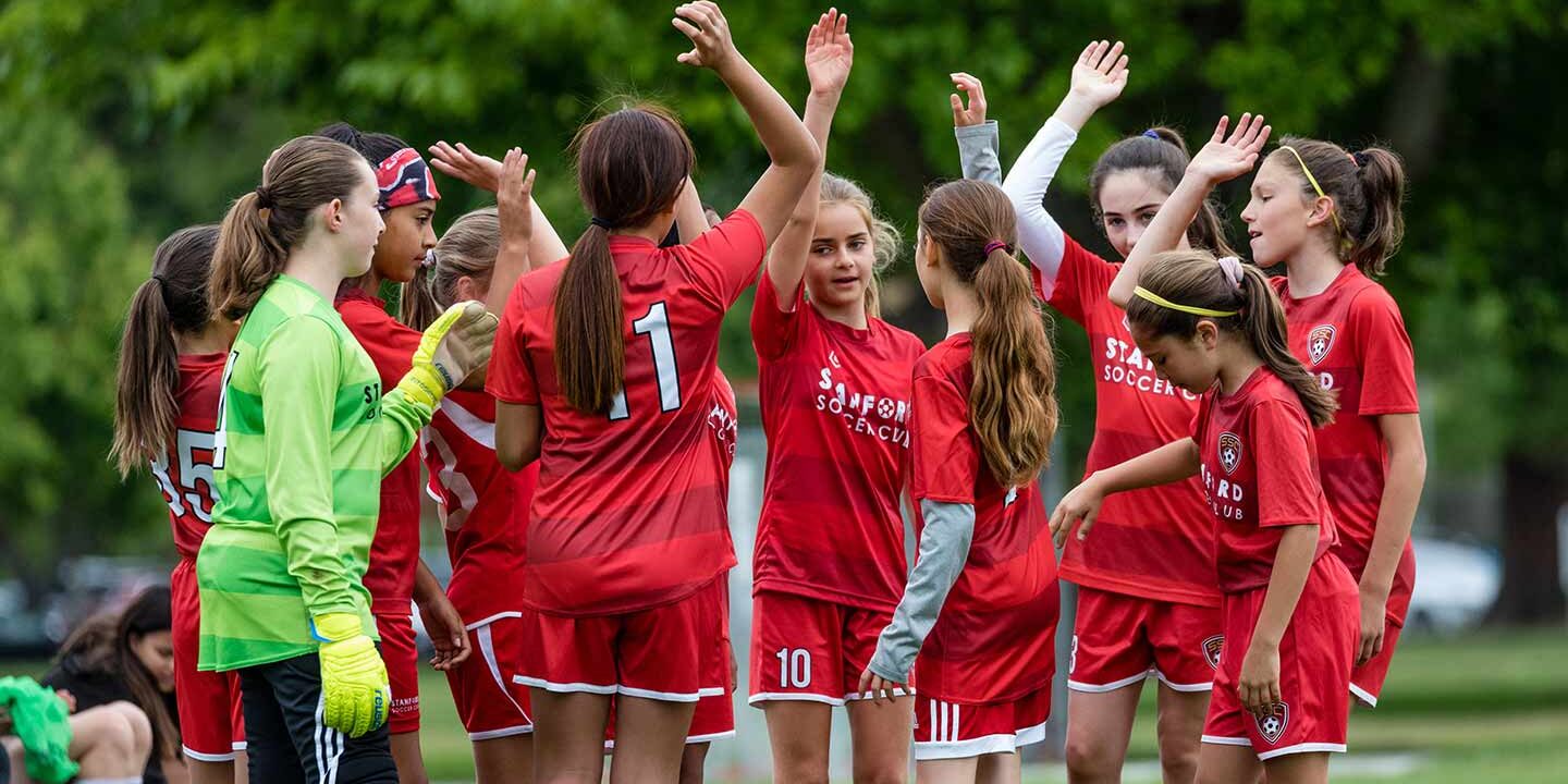 Stanford girls Celebration